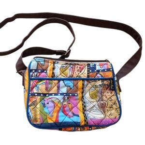 Laurel Burch Vintage Quilted Horse Crossbody Purse